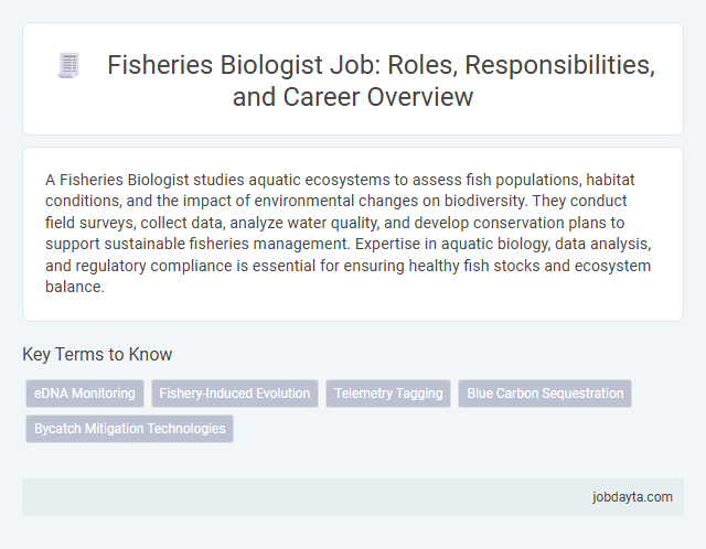 Fisheries Biologist Job: Roles, Responsibilities, and Career Overview