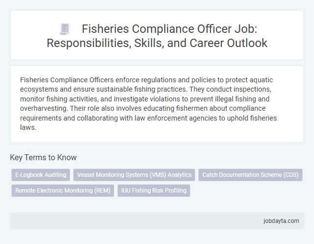 Fisheries Compliance Officer Job: Responsibilities, Skills, and Career Outlook