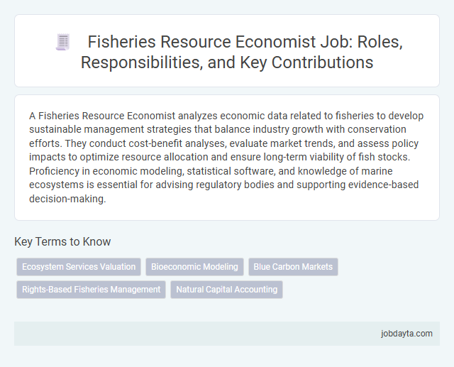 Fisheries Resource Economist Job: Roles, Responsibilities, and Key Contributions