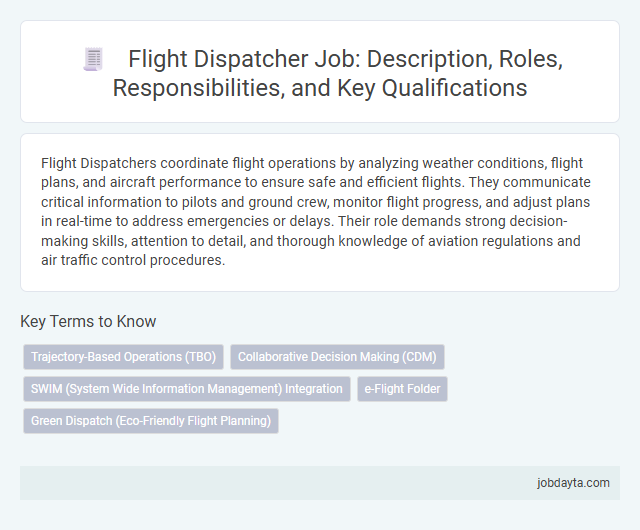 Flight Dispatcher Job: Description, Roles, Responsibilities, and Key Qualifications