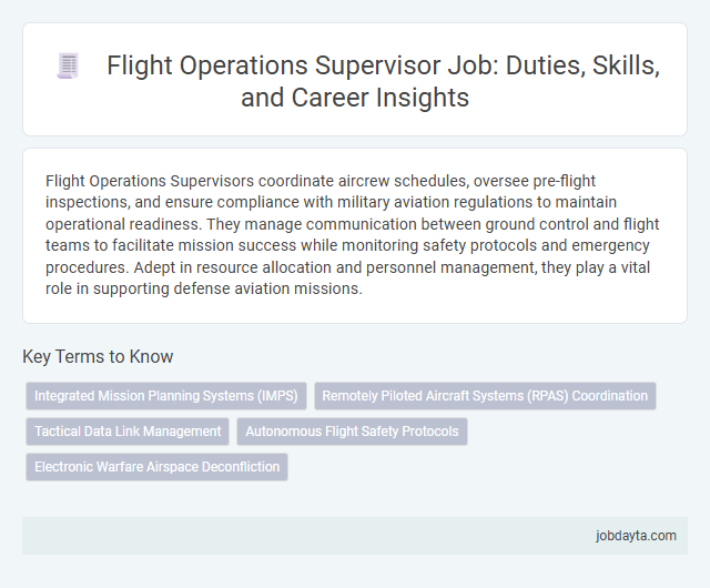 Flight Operations Supervisor Job: Duties, Skills, and Career Insights