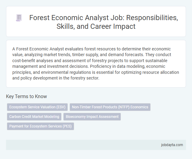 Forest Economic Analyst Job: Responsibilities, Skills, and Career Impact