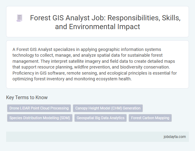 Forest GIS Analyst Job: Responsibilities, Skills, and Environmental Impact