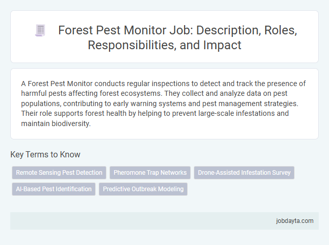 Forest Pest Monitor Job: Description, Roles, Responsibilities, and Impact