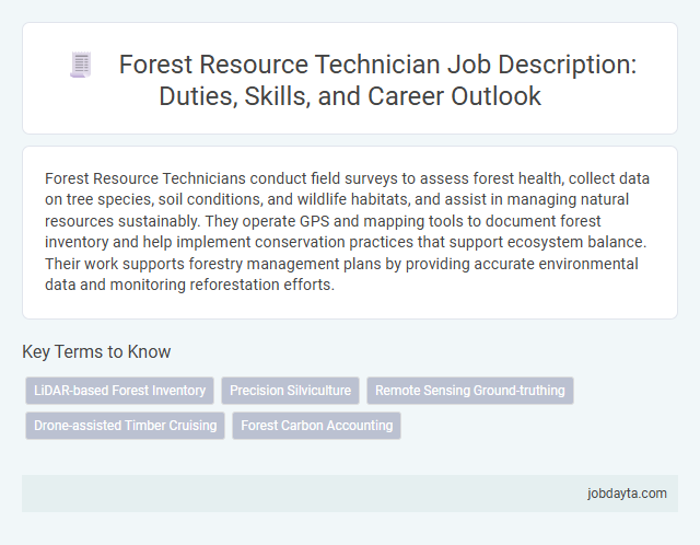 Forest Resource Technician Job Description: Duties, Skills, and Career Outlook