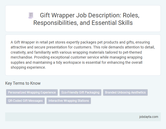Gift Wrapper Job Description: Roles, Responsibilities, and Essential Skills