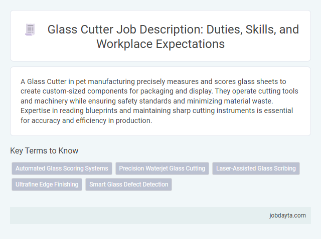 Glass Cutter Job Description: Duties, Skills, and Workplace Expectations