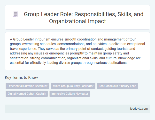 Group Leader Role: Responsibilities, Skills, and Organizational Impact