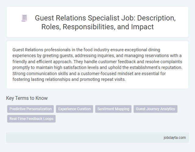 Guest Relations Specialist Job: Description, Roles, Responsibilities, and Impact