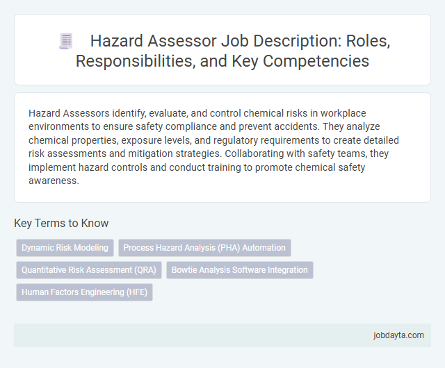 Hazard Assessor Job Description: Roles, Responsibilities, and Key Competencies