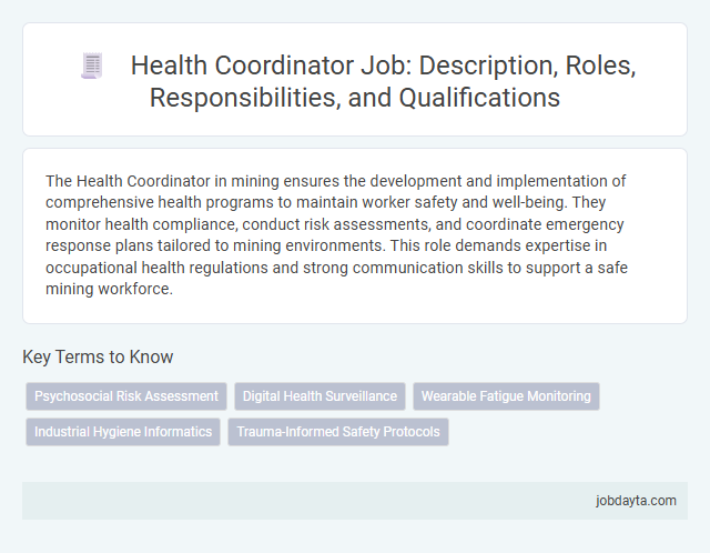 Health Coordinator Job: Description, Roles, Responsibilities, and Qualifications