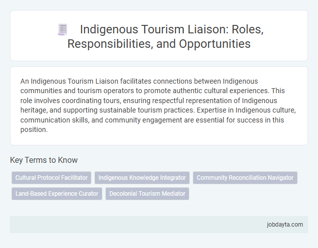 Indigenous Tourism Liaison: Roles, Responsibilities, and Opportunities