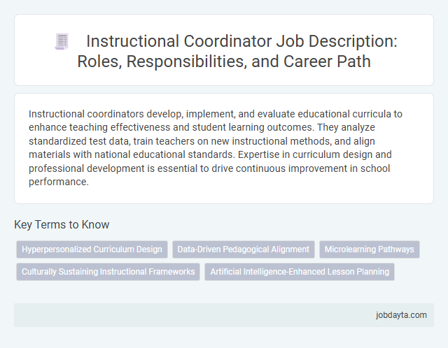 Instructional Coordinator Job Description: Roles, Responsibilities, and Career Path