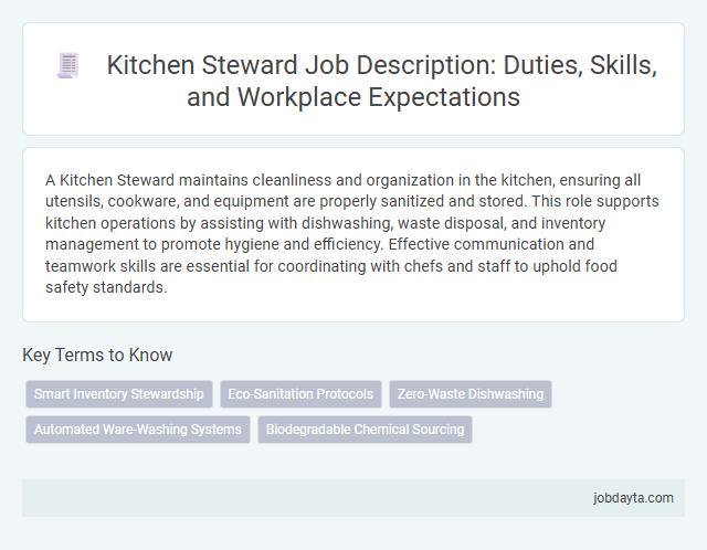 Kitchen Steward Job Description: Duties, Skills, and Workplace Expectations