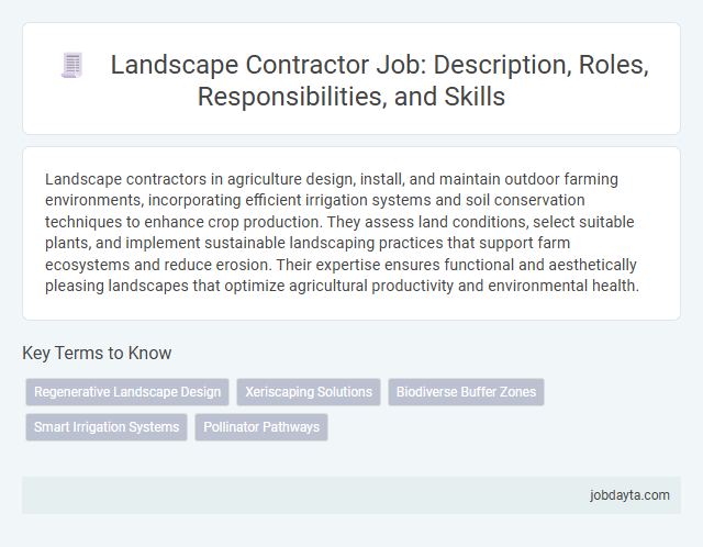 Landscape Contractor Job: Description, Roles, Responsibilities, and Skills