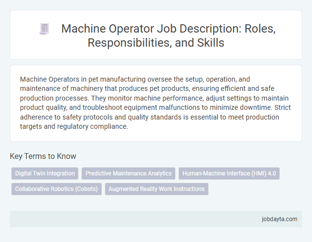 Machine Operator Job Description: Roles, Responsibilities, and Skills