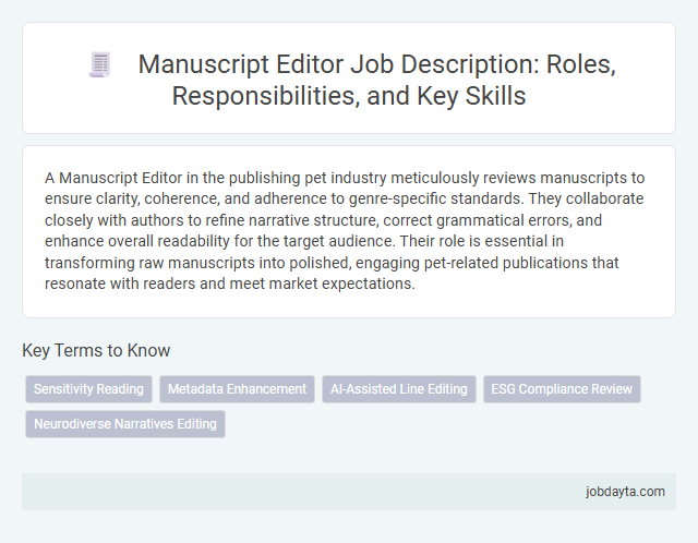 Manuscript Editor Job Description: Roles, Responsibilities, and Key Skills