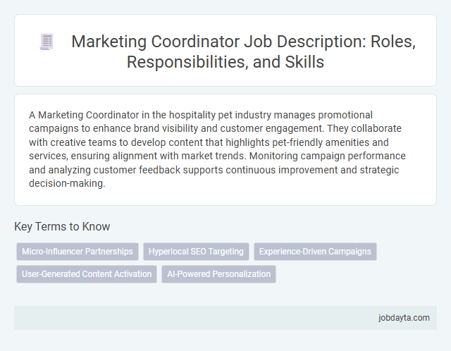 Marketing Coordinator Job Description: Roles, Responsibilities, and Skills