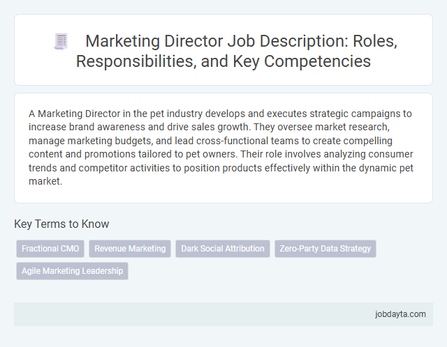 Marketing Director Job Description: Roles, Responsibilities, and Key Competencies