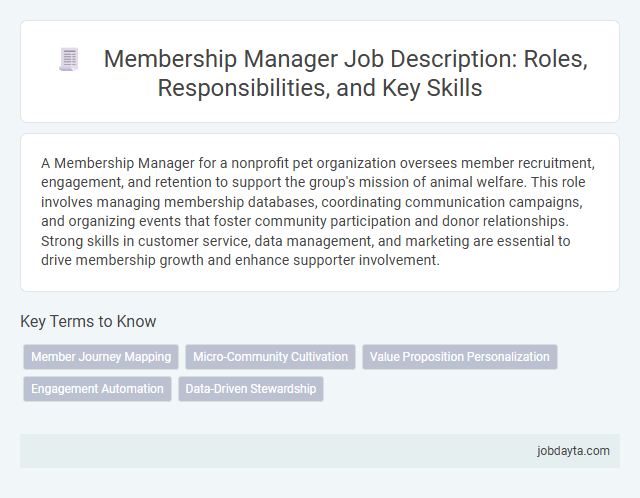 Membership Manager Job Description: Roles, Responsibilities, and Key Skills