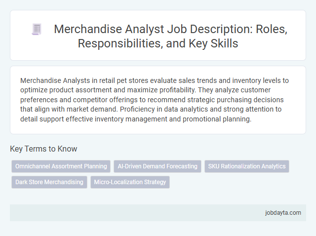 Merchandise Analyst Job Description: Roles, Responsibilities, and Key Skills