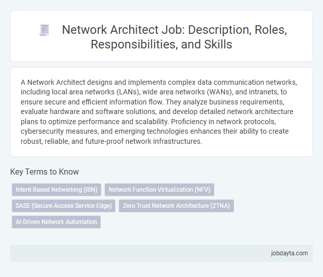 Network Architect Job: Description, Roles, Responsibilities, and Skills