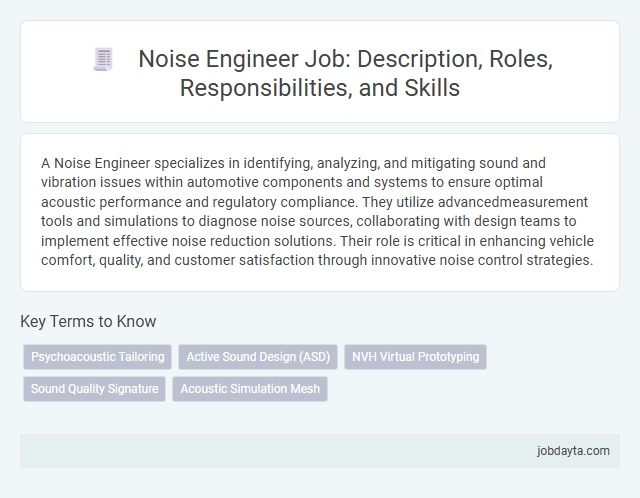 Noise Engineer Job: Description, Roles, Responsibilities, and Skills