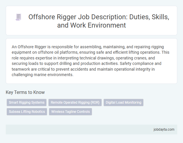 Offshore Rigger Job Description: Duties, Skills, and Work Environment