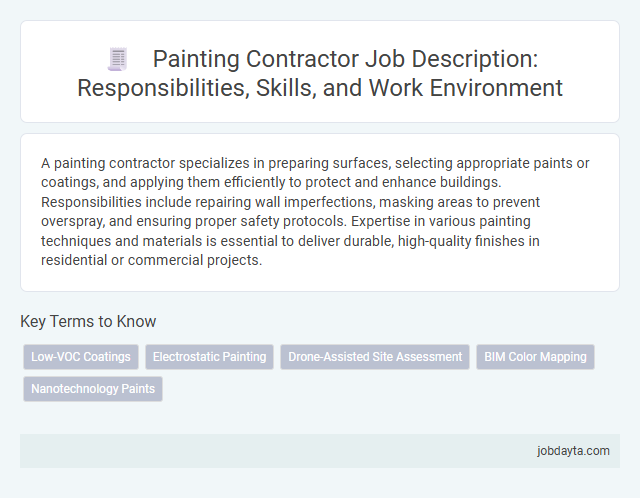 Painting Contractor Job Description: Responsibilities, Skills, and Work Environment