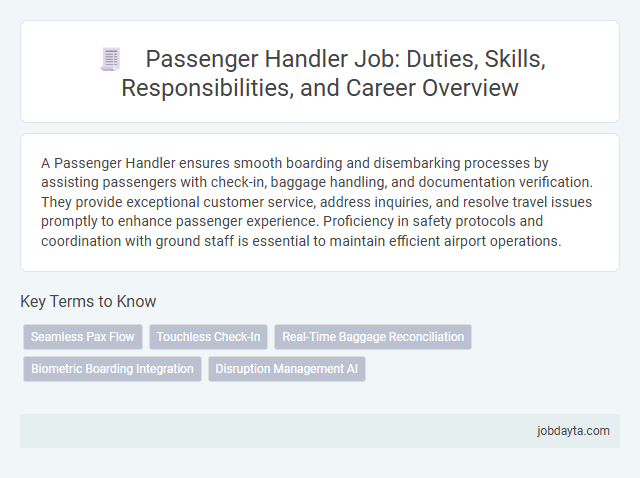 Passenger Handler Job: Duties, Skills, Responsibilities, and Career Overview