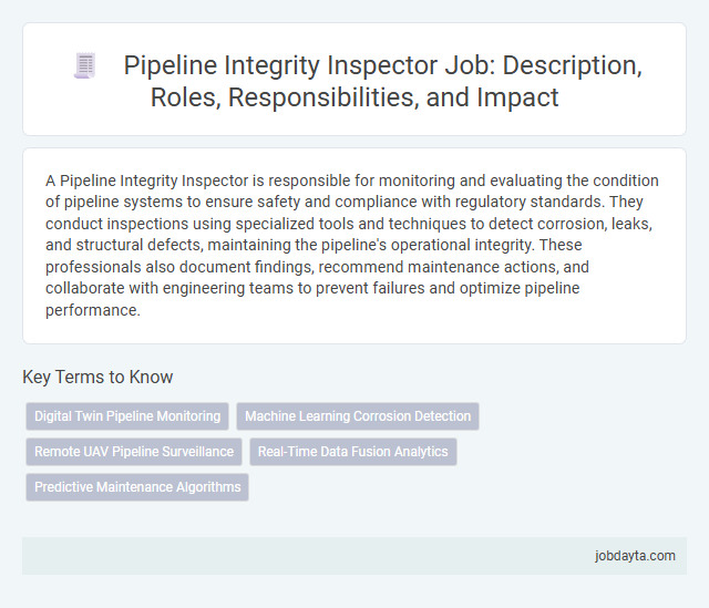 Pipeline Integrity Inspector Job: Description, Roles, Responsibilities, and Impact