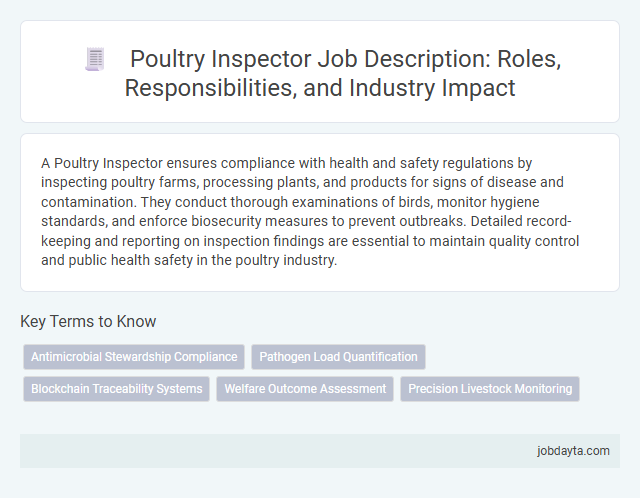 Poultry Inspector Job Description: Roles, Responsibilities, and Industry Impact