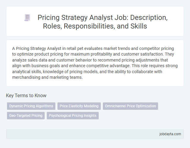 Pricing Strategy Analyst Job: Description, Roles, Responsibilities, and Skills