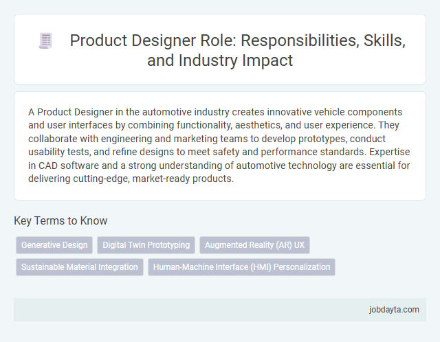 Product Designer Role: Responsibilities, Skills, and Industry Impact