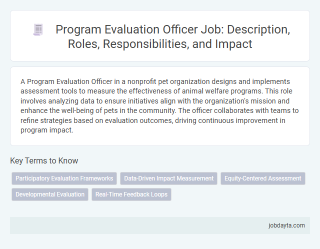 Program Evaluation Officer Job: Description, Roles, Responsibilities, and Impact