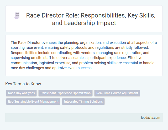 Race Director Role: Responsibilities, Key Skills, and Leadership Impact