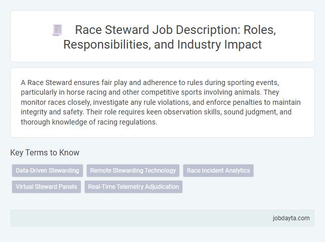 Race Steward Job Description: Roles, Responsibilities, and Industry Impact
