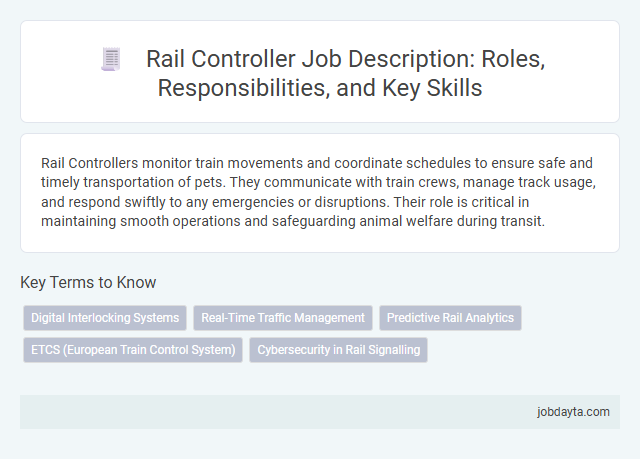 Rail Controller Job Description: Roles, Responsibilities, and Key Skills