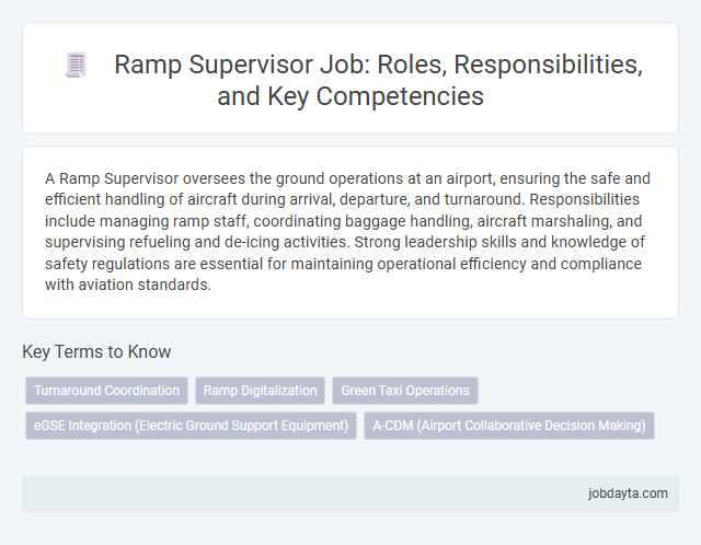 Ramp Supervisor Job: Roles, Responsibilities, and Key Competencies