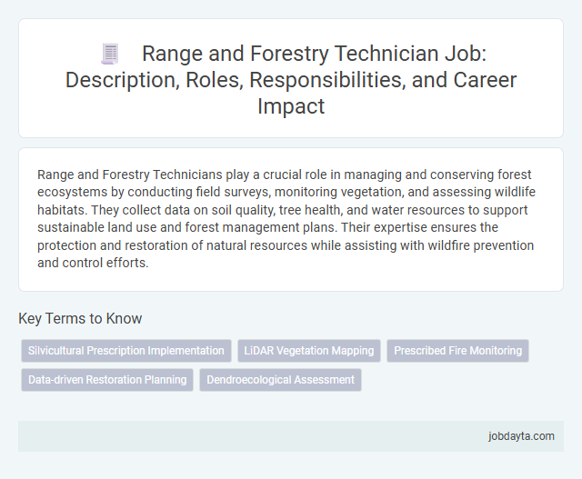 Range and Forestry Technician Job: Description, Roles, Responsibilities, and Career Impact