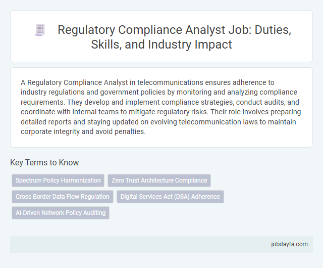 Regulatory Compliance Analyst Job: Duties, Skills, and Industry Impact