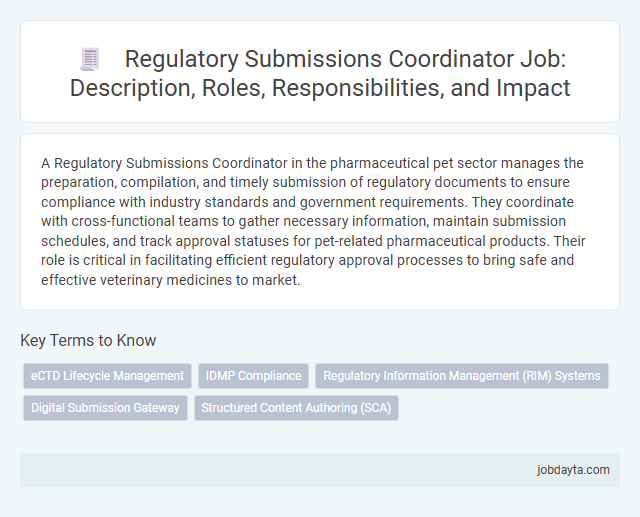 Regulatory Submissions Coordinator Job: Description, Roles, Responsibilities, and Impact
