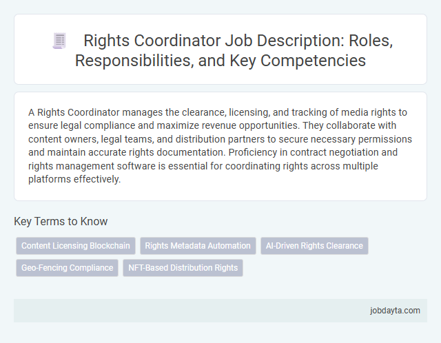Rights Coordinator Job Description: Roles, Responsibilities, and Key Competencies