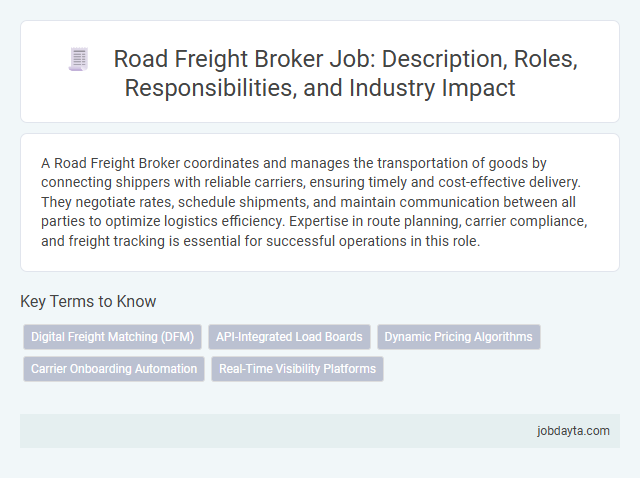 Road Freight Broker Job: Description, Roles, Responsibilities, and Industry Impact