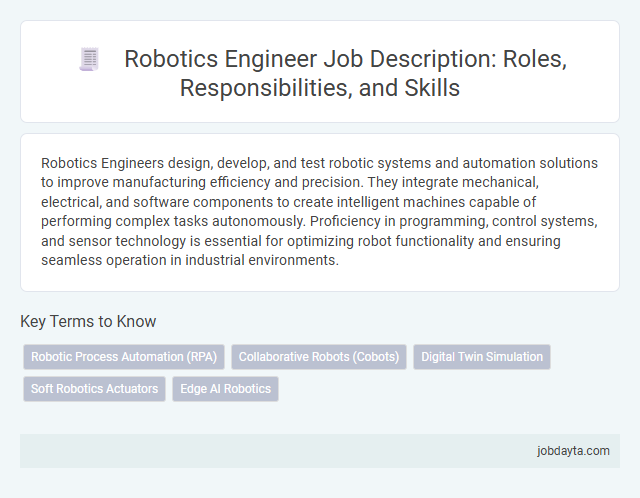 Robotics Engineer Job Description: Roles, Responsibilities, and Skills