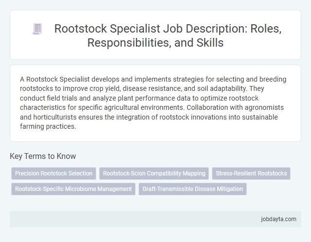 Rootstock Specialist Job Description: Roles, Responsibilities, and Skills