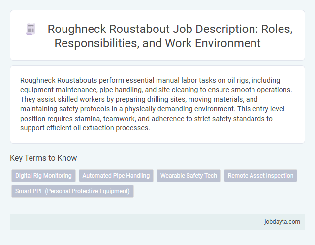 Roughneck Roustabout Job Description: Roles, Responsibilities, and Work Environment