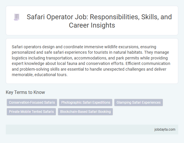 Safari Operator Job: Responsibilities, Skills, and Career Insights