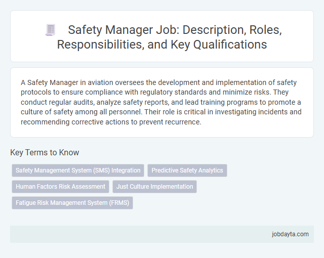 Safety Manager Job: Description, Roles, Responsibilities, and Key Qualifications
