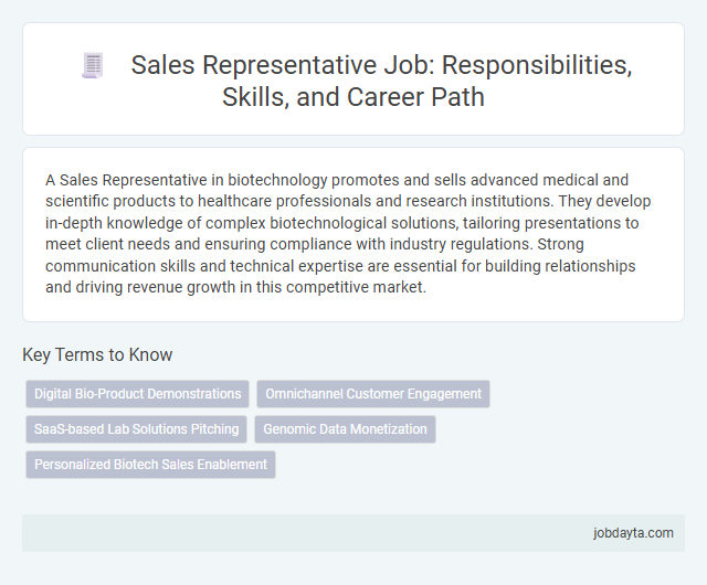 Sales Representative Job: Responsibilities, Skills, and Career Path